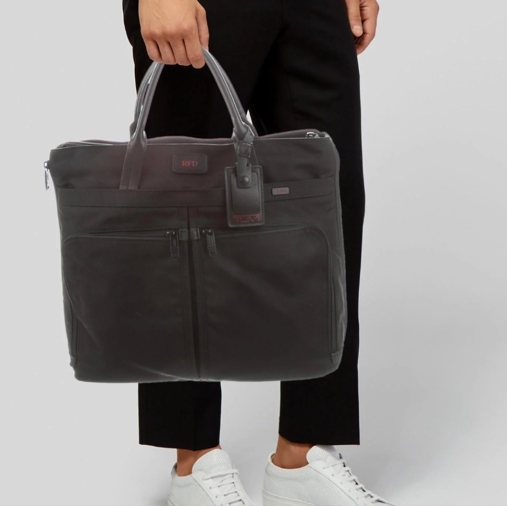 TUMI Alpha Bravo Companion Expandable Laptop Bag Briefcase Travel Bag NWOT